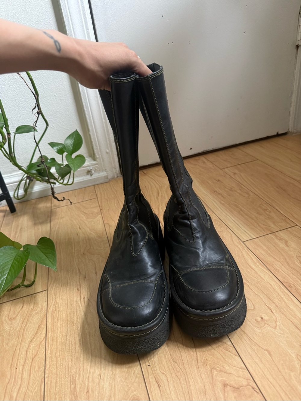 E8 Miista Mid Calf Chunky Platform Boots